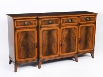 Vintage Flame Mahogany Sideboard Retailed by Harrods Late 20th C