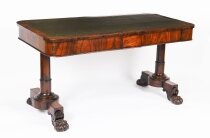 Antique William IV Gonçalo Alves Writing Table Desk 19th C