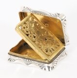 Antique Victorian Sterling Silver Vinaigrette Edward Smith 1884 19th C
