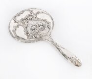 Antique Sterling Silver Cherubs Hand Mirror S Blanckensee & Son Birmingham 1912