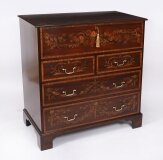 Antique Early George II Inlaid Mahogany Secretaire Chest 