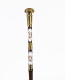 Antique French Gold Plate Sevres Porcelain Walking Sword Stick 19thC 91cm 36& 34 