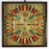 Antique Framed Display of Shotgun Cartrridges Circa 1920