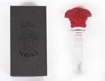 Vintage Rosenthal Glass Versace Medusa Bottle Stopper 20th Century