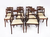 Vintage Set Ten Bar Back Dining Chairs by William Tillman 20th C