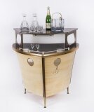 Vintage Modernist Boat Cocktail Bar Umberto Mascagni Harrods C1950