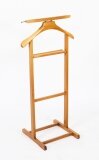 Vintage Edwardian Revival Walnut Valet Clothes Stand Late 20th C