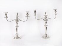 Antique Pair Victorian 3Light Candelabra Garrard & Co C1880