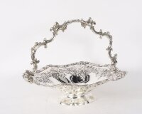 Antique Victoraian Silver Plated Fruit Basket Mid19th C