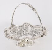 Antique Victorian Silver Plated Fruit Basket George W. Scott & Sons Ltd 19th C