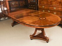 Vintage Harrods Biedermeier Satin Birch Dining Table 20th Century