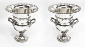 Exquisite Pair of Sheffield Silver Plated Wine Coolers | Ref. no. 00101 | Regent Antiques