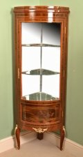Louis XVI Style Mahogany Glass Corner Display Cabinet | Ref. no. 00240 | Regent Antiques