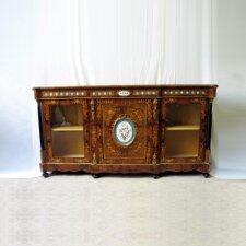 Stunning Victorian Breakfront Marquetry Sevres Credenza | Ref. no. 00261 | Regent Antiques