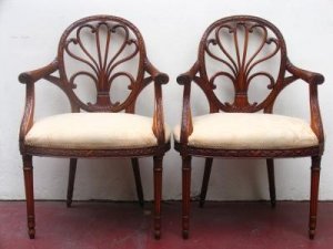 Stunning Pair Georgian Hepplewhite Mahogany Armchairs | Ref. no. 00366 | Regent Antiques