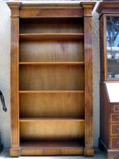 Stunning Sheraton Open Bookcase Adjustable Shelves | Ref. no. 00397 | Regent Antiques