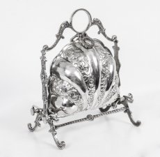 Victorian Silver Shell Shaped Biscuit Sweet Container | Ref. no. 00445 | Regent Antiques