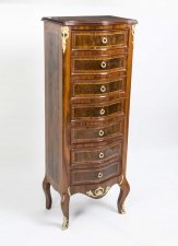 French Inlaid & Ormolu Semanier Tall Chest of Drawers | Ref. no. 00482 | Regent Antiques