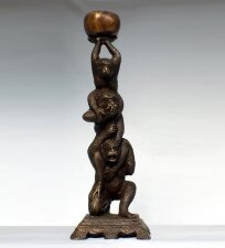 Charming and Hilarious Bronze Three Monkeys Statuette | Ref. no. 00526 | Regent Antiques