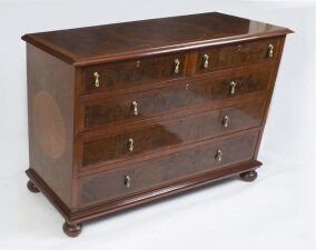Queen Anne Style Burr Walnut Chest of Drawers | Ref. no. 00699 | Regent Antiques