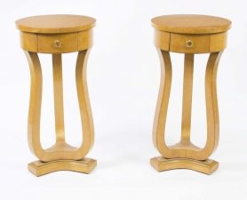 Pair of Biedermeier Style Satin Birch Art Deco Cabinets | Ref. no. 00851 | Regent Antiques