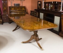 Regency Dining Table | Burr Walnut Dining Table | Ref. no. 00952Carv | Regent Antiques