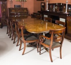 Large Regency Dining Table & Chairs Set | Large Dining Table & Chairs | Ref. no. 00952cc | Regent Antiques