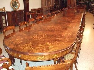 Bespoke Monumental 11metre 35ft Dining Conference Table & 36 chairs