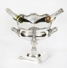 Vintage Silver Plated Wine Cooler 20th C
