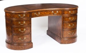 Victorian style kidney shaped desk | Ref. no. 01072 | Regent Antiques