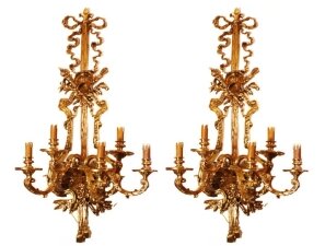 Pair of Victorian Style Ormolu Wall Lights | Ref. no. 01241 | Regent Antiques