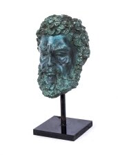 Beautifully Sculpted Greek Bronze Bearded Head Bust | Ref. no. 01287 | Regent Antiques