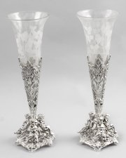 glass silver plated epergne | Ref. no. 01334 | Regent Antiques