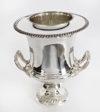 Vintage Silver Plate Wine Champagne Cooler 20th C