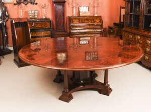 Flame Mahogany Jupe Bespoke Dining Table | Regent Antiques | Ref. no. 01393d | Ref. no. 01393d | Regent Antiques