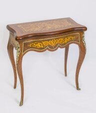Louis XV Style Rosewood Marquetry Games Card Table | Ref. no. 01433 | Regent Antiques