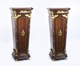 Pair of Exquisite Empire Style Marble Topped Pedestals | Ref. no. 01440p | Regent Antiques