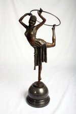 Stunning Art Deco Bronze Dancing Girl Statue Chiparus | Ref. no. 01461 | Regent Antiques