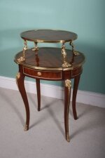 Elegant French Walnut & Rosewood Oval Etagere What-not | Ref. no. 01483 | Regent Antiques