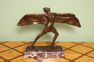 Stunning Art Deco Bronze Dancing Girl Marble Base | Ref. no. 01565 | Regent Antiques