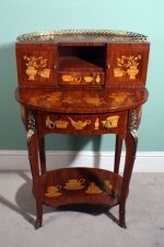 Elegant Victorian Walnut Marquetry \