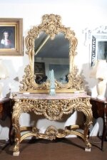 Grand French Louis XV Giltwood Console Table & Mirror | Ref. no. 01618 | Regent Antiques