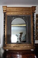 Beautiful Moroccan Themed Giltwood Column Mirror | Ref. no. 01625 | Regent Antiques