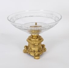 Vintage Ornate Cut Glass & Ormolu Centrepiece Dish 20th C