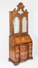 Antique Venetian Walnut Bureau Bookcase 18th Century