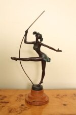 Stunning Art Deco Dancing Girl Bronze Sculpture | Ref. no. 01683 | Regent Antiques