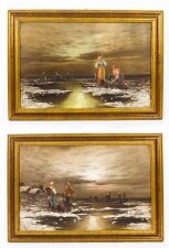 Antique Pair Paintings \