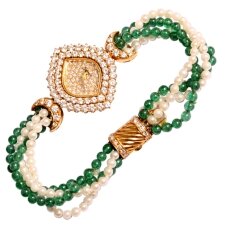 Bespoke Diamond & Gold De Laneau Ladies Islamic Watch | Ref. no. 01751a | Regent Antiques