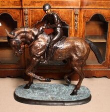 Beautiful Large Bronze Horse and Jockey Sculpture | Ref. no. 01829 | Regent Antiques