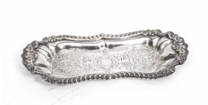 Gorgeous Silver Plated Victorian Pen Card Tray | Ref. no. 01866 | Regent Antiques